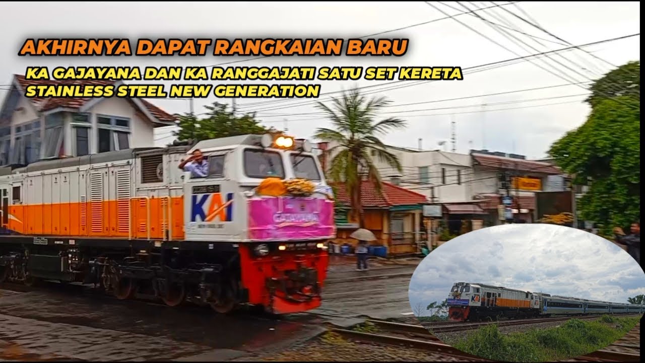 Akhirnya 2 Kereta Ini Mendapatkan Seragam Stainless Steel Newgen l KA Gajayana KA Ranggajati