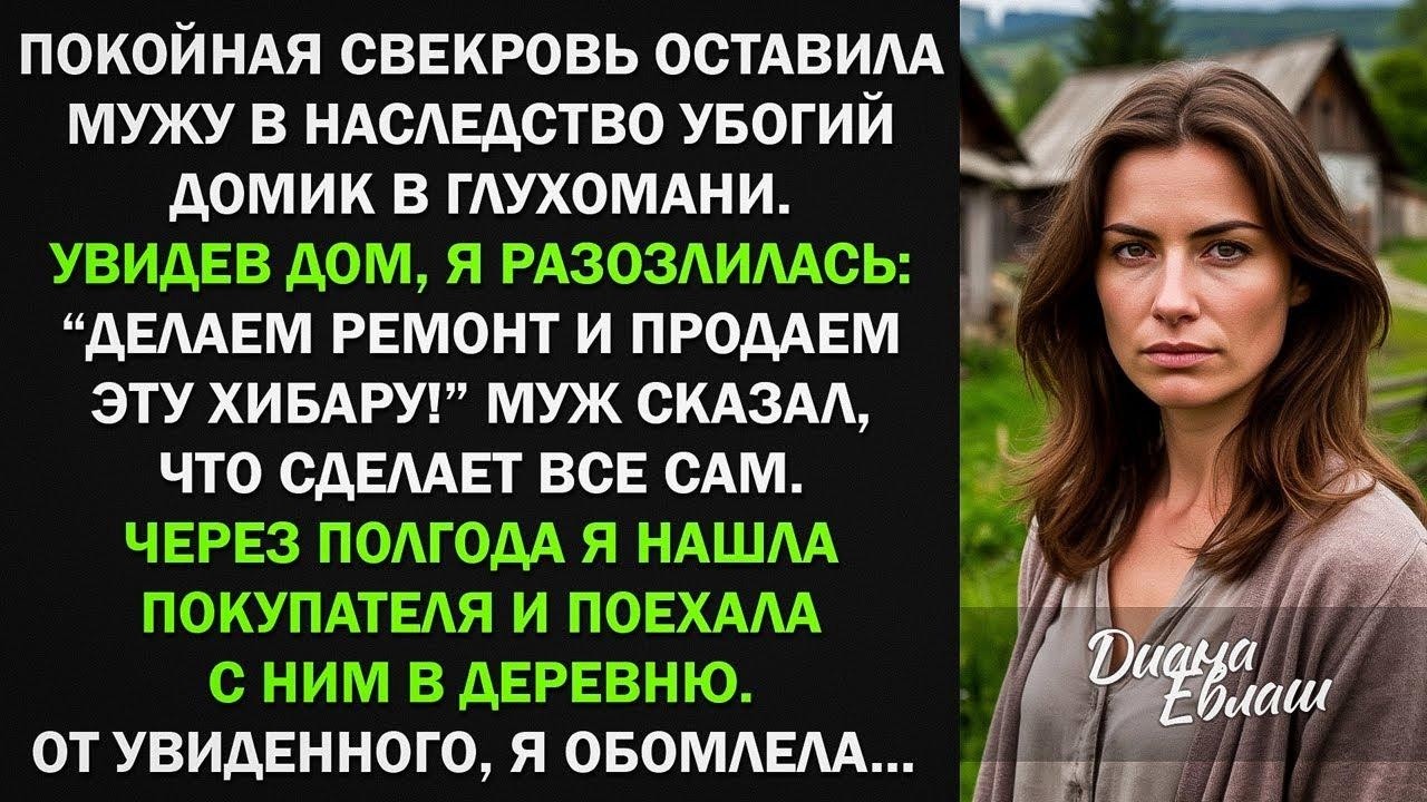 Муж получил от свекрови в наследство убогий домик в глухомани. Когда я приехала туда, не поверила...