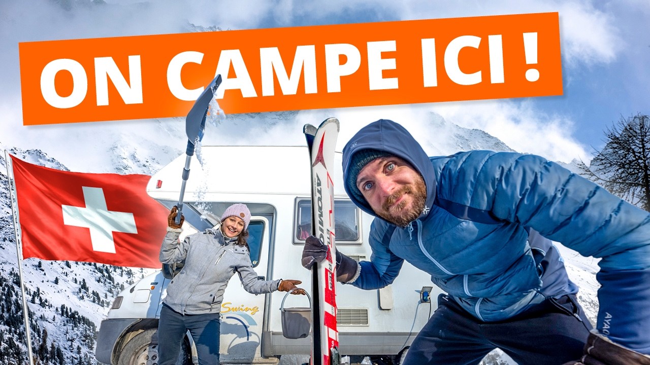🥶 Au SKI en SUISSE en CAMPING-CAR (+ carnaval Valais) 🇨🇭