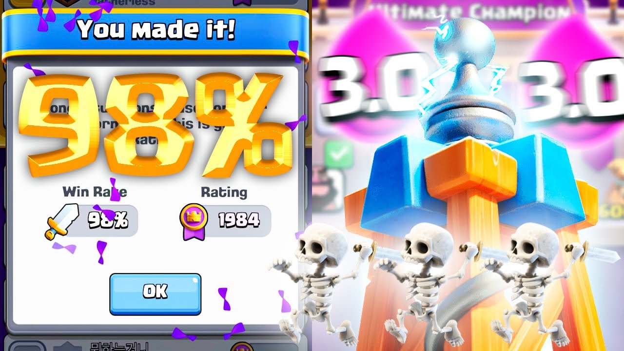 BEST *X-BOW* WINRATE TO EVER EXIST (98%) 😱 - Clash Royale