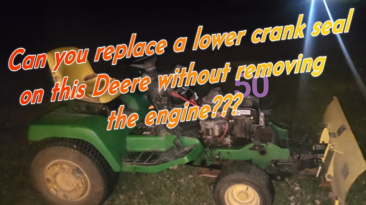 Easy DIY Crank Seal Replacement on Riding Mower oil leak diy