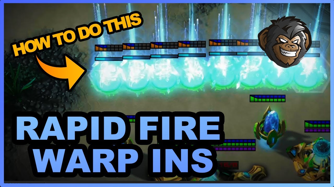 Starcraft 2: How to Rapid Fire Warp In (Ultra Fast Technique)