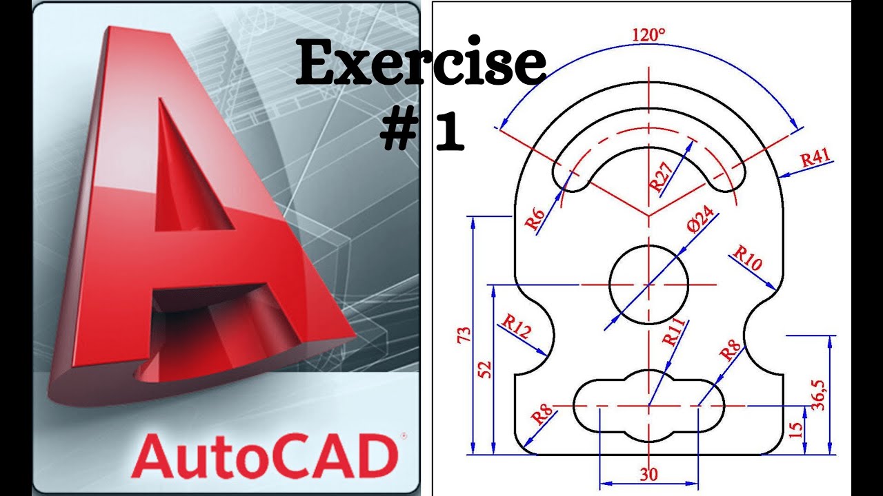 AutoCad 2D : Dessin pratique / Exercice  #1