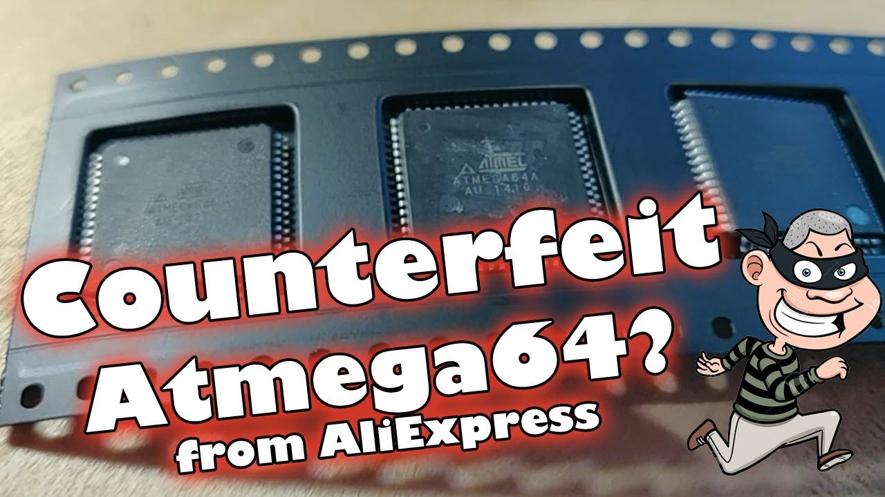 Salvaged/Cloned Atmel Atmega64 from AliExpress