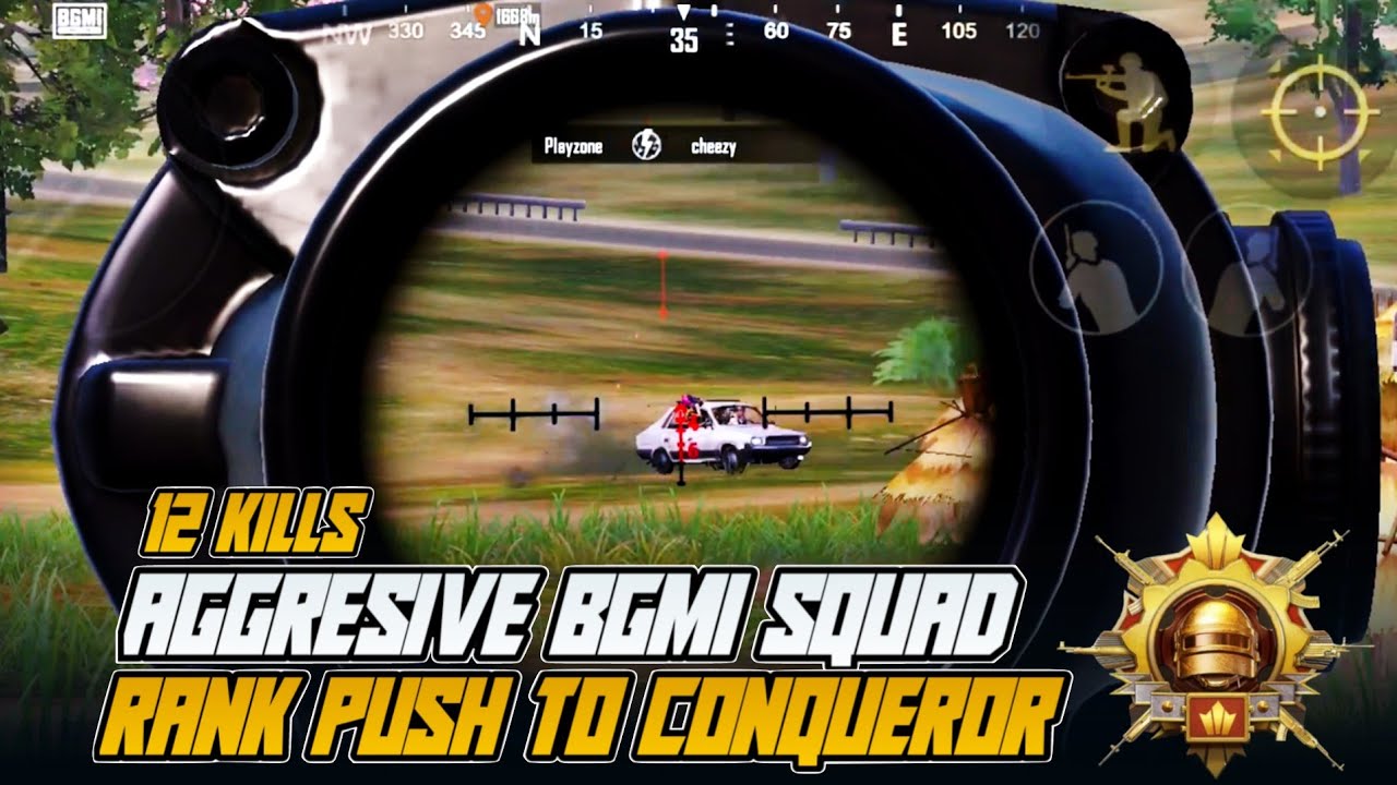 AGGRESSIVE BGMI Squad Push to CONQUEROR | Insane Clutch Moments & Full Rush Gameplay!