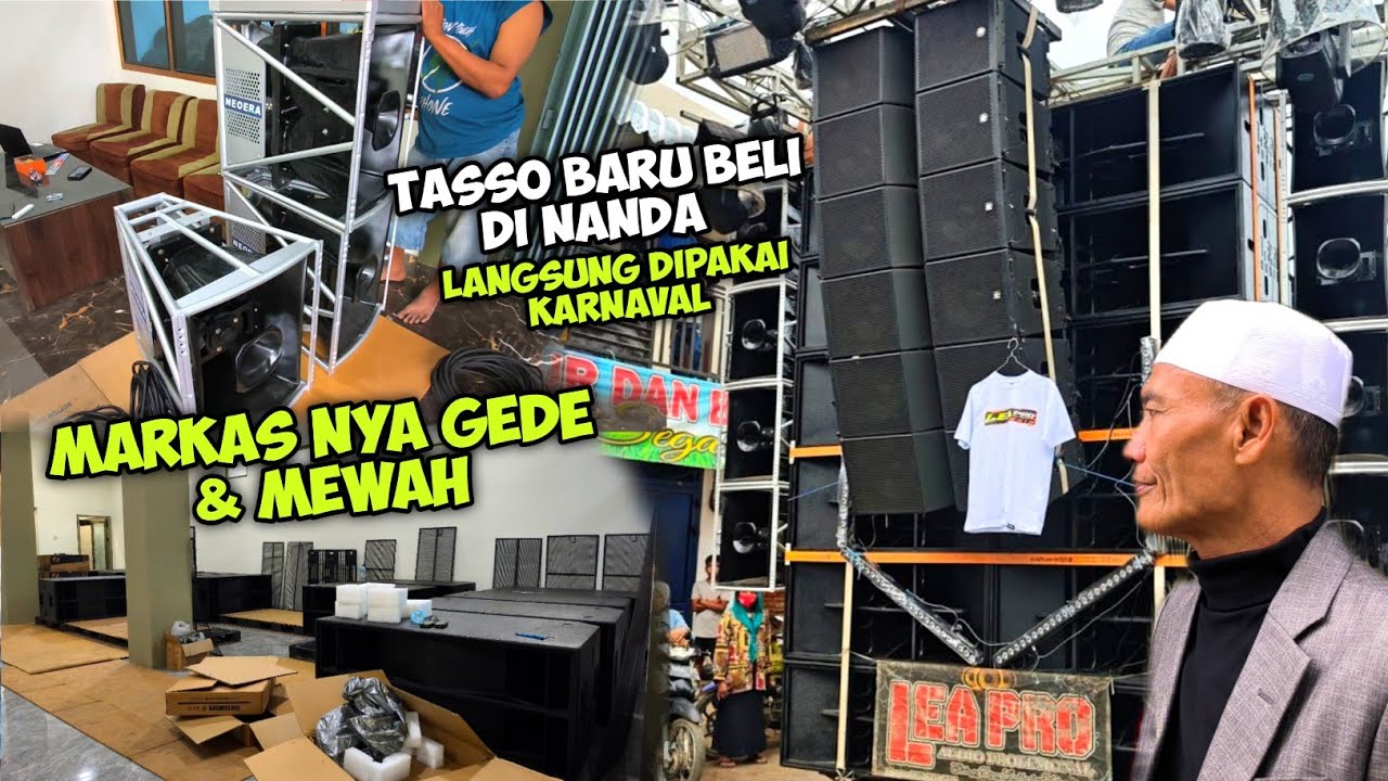 Grebek Markas Sound Sultan Gondanglegi Bikin 1 Set sound Spek Tinggi,Baru Lahir langsung Karnaval