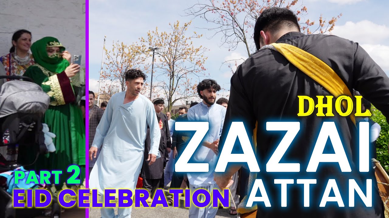 Zazai Attan | Eid celebration in Virginia | Dhol Attan