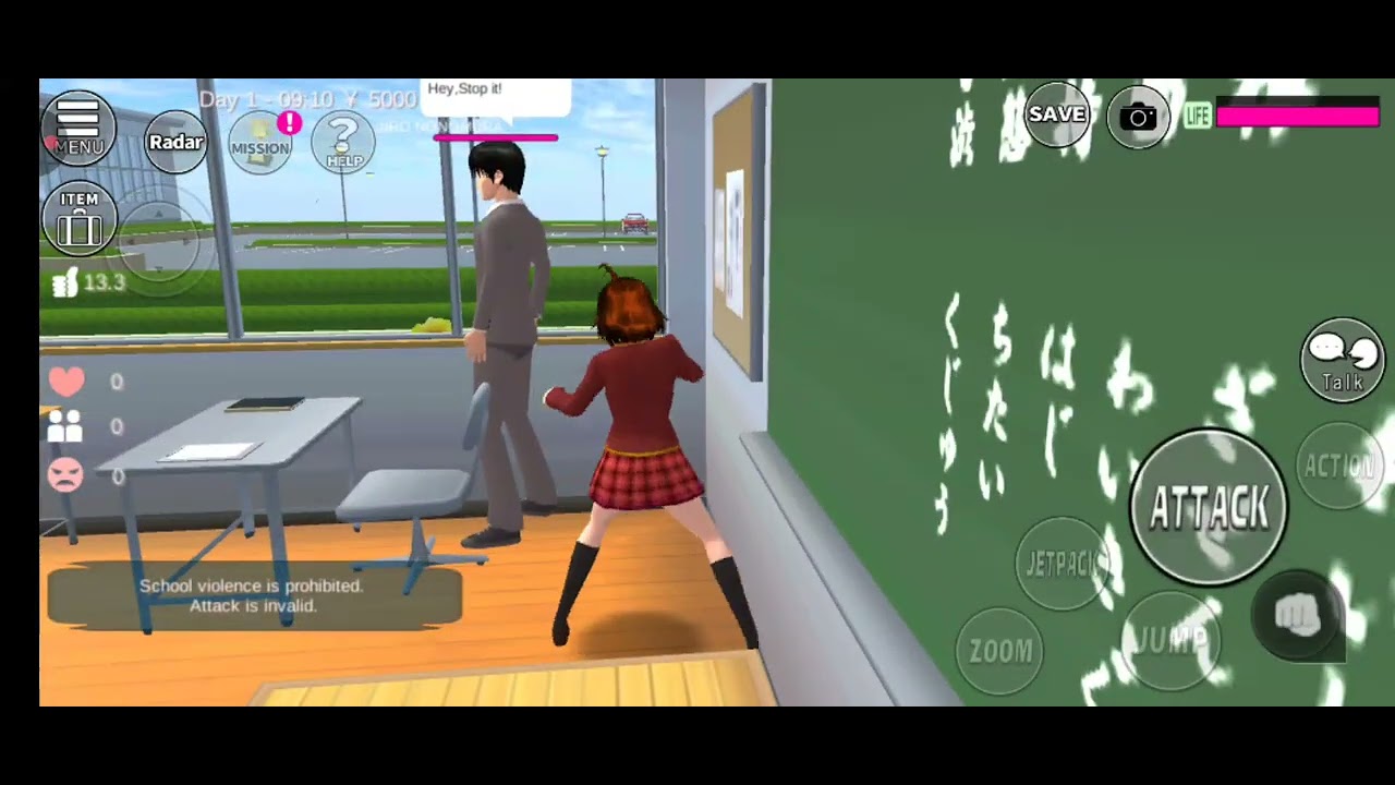 Jogando Sakura School