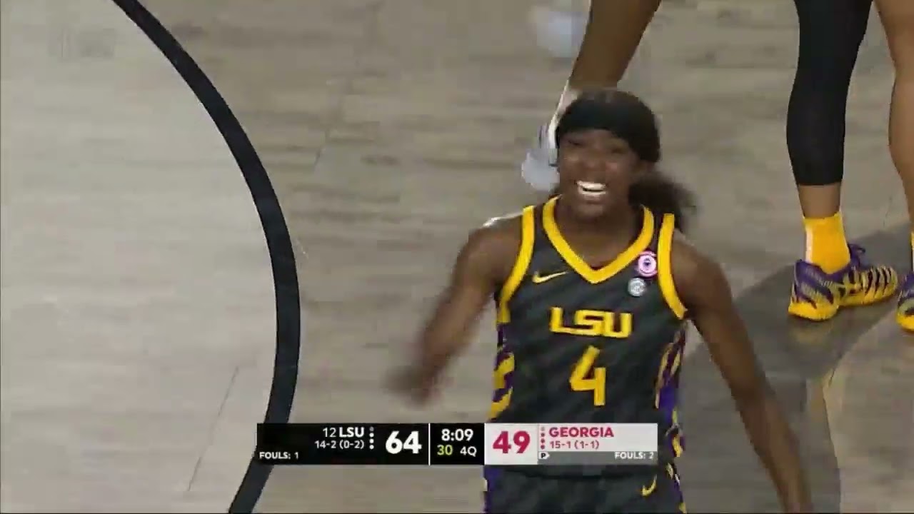 LSU Star Flau'jae Johnson returns to home state and leads LSU to 80-59 win at Georgia.