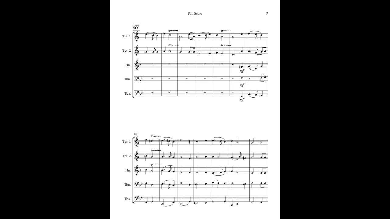 Rejoice In The Lord Always - for brass quintet