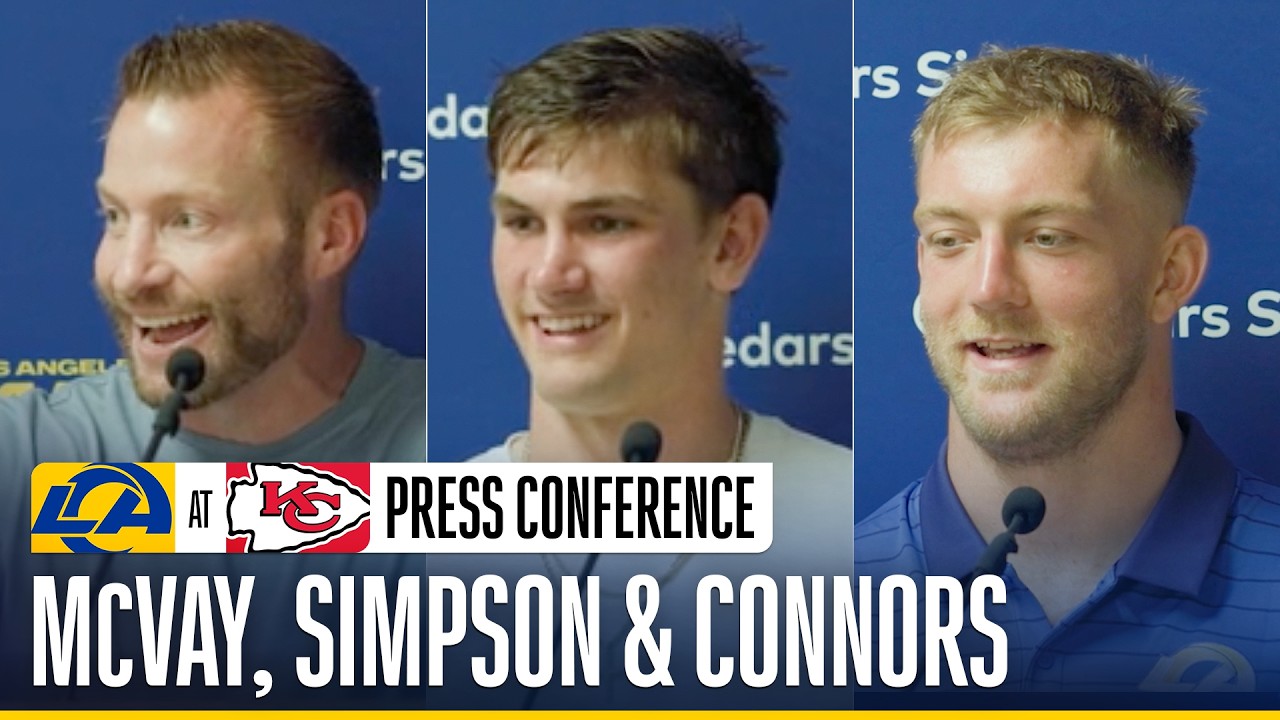 Sean McVay, Ty Simpson & Dean Connors Recap the Rams' 20-12 Preseason Win Against the Chiefs