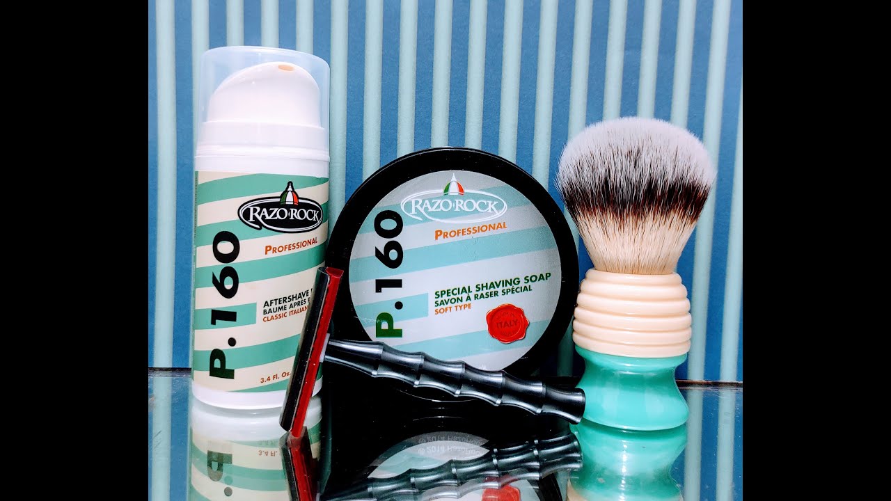 Above The Tie Bamboo SE1, RazorRock P160 soap and aftershave balm