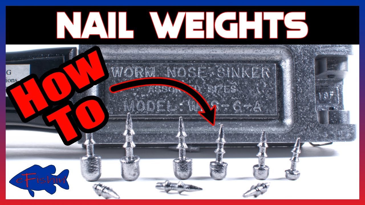 How to make NAIL WEIGHTS to catch bass | Do-It Worm Nose Sinker MOLD