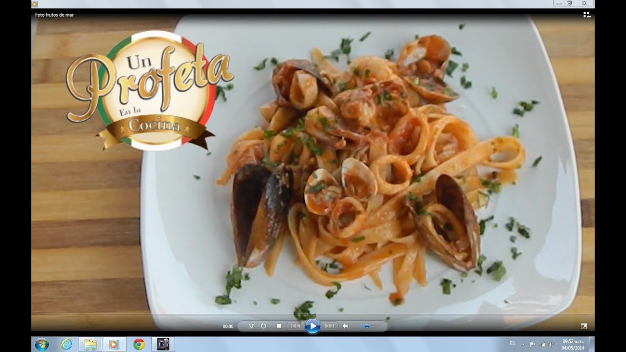 Pasta con frutos de mar