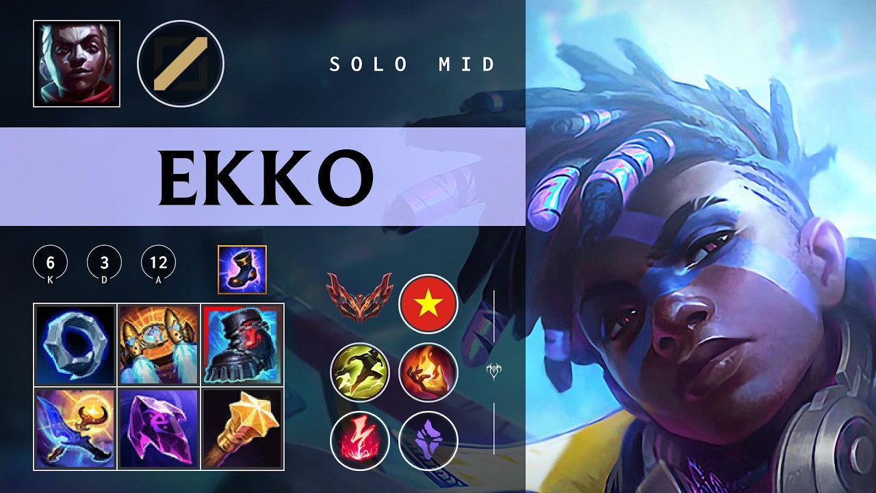 Ekko Mid vs Anivia - VN Grandmaster Patch 26.03