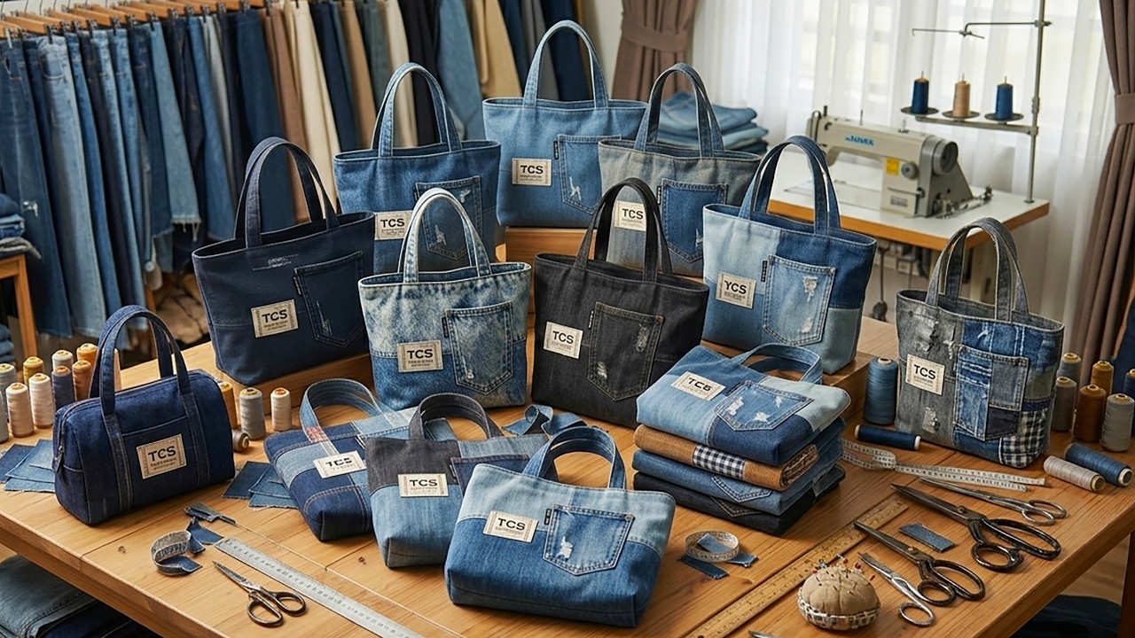 Easily Create Stunning Items from Old Jeans! Easy sewing for Beginner
