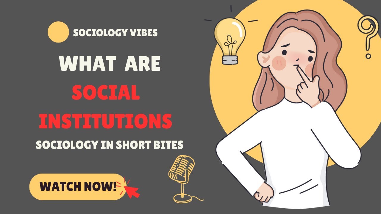 What are Social Institutions? | Introduction to Sociology | Society |