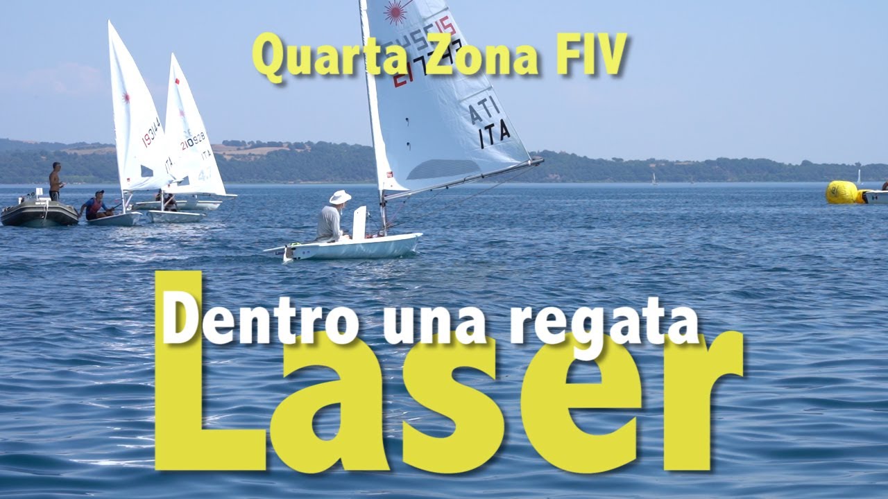 Bracciano: dentro una regata Laser