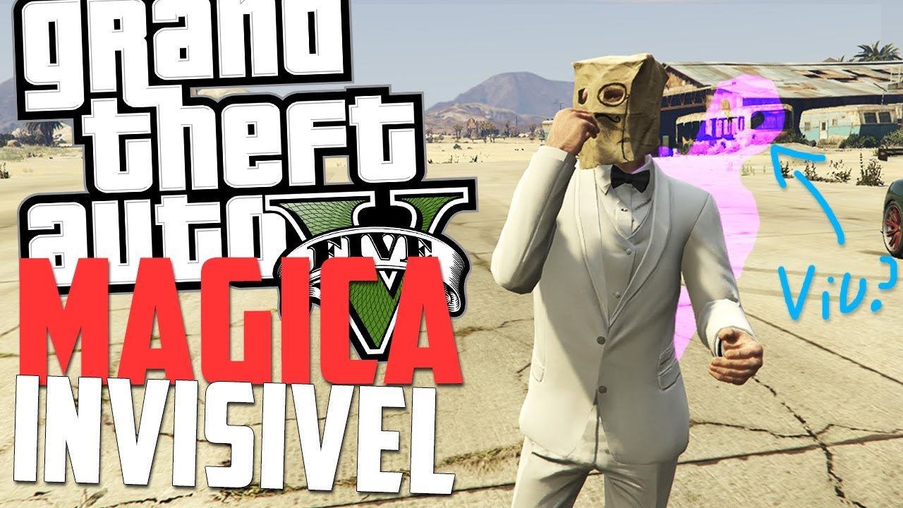 Magica da Invisibilidade! (Bug) - Gta 5 Online Momentos Engraçados