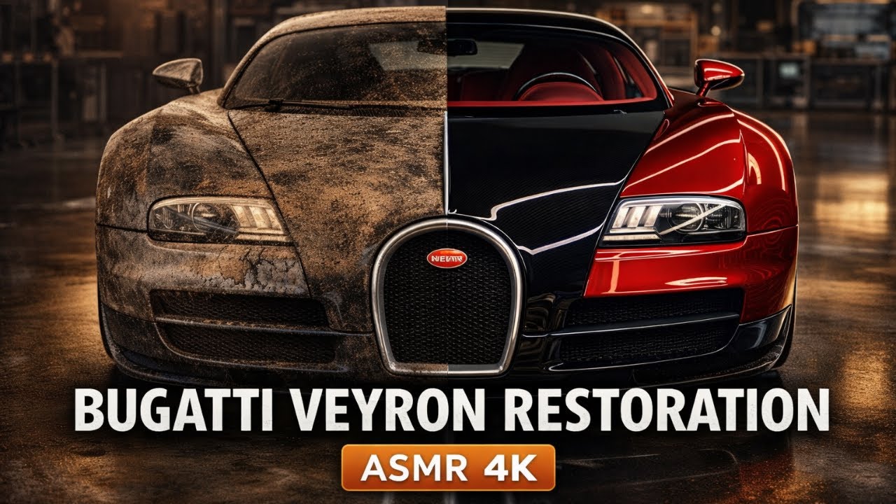 Bugatti Veyron Full Restoration | Hypercar Rebuild to Factory Perfection (ASMR 4K)