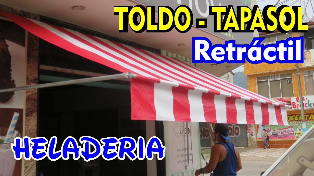 Toldo RETRÁCTIL para HELADERÍA 2026 | TAPASOL | ¿Cómo se hace?