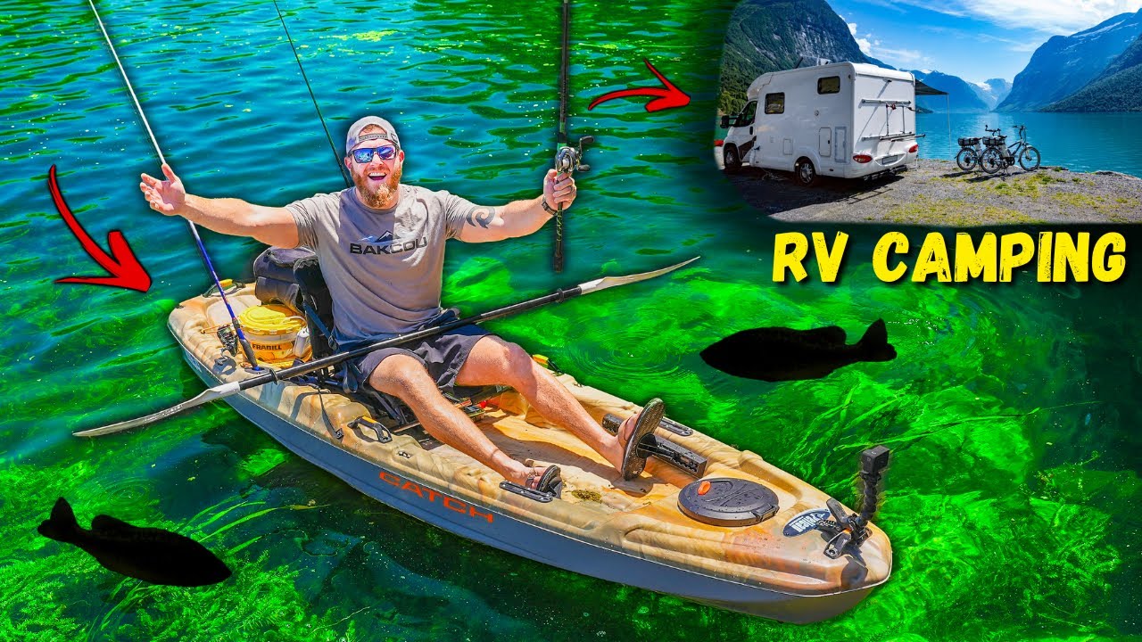 Fishing & Exploring ULTRA Clear Lake FULL of Trophy Bass (Kayak Fishing Adventure) pt. 1