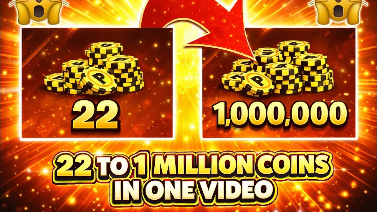 🔥 22 → 1 MILLION COINS in Just 15 Minutes! 💪😎 | 8 Ball Pool