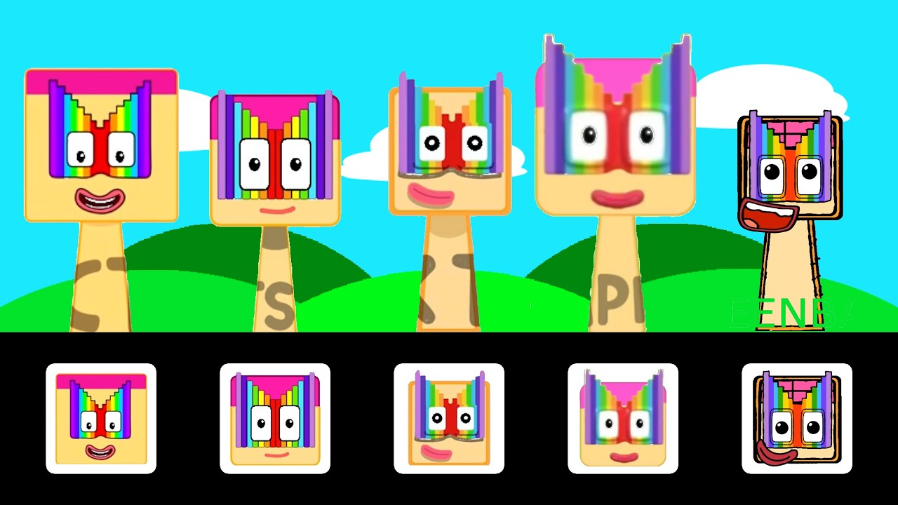 Sprunki OC All Twenty Eight Characters from Numberblocks | Phase 1 to Phase 2 | Part 9