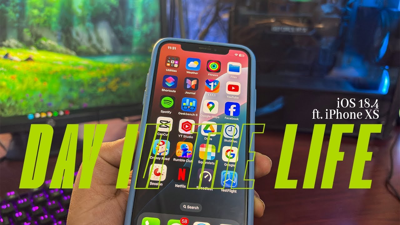 iOS 18.4 Real World Test ft. iPhone XS (Day in the Life)