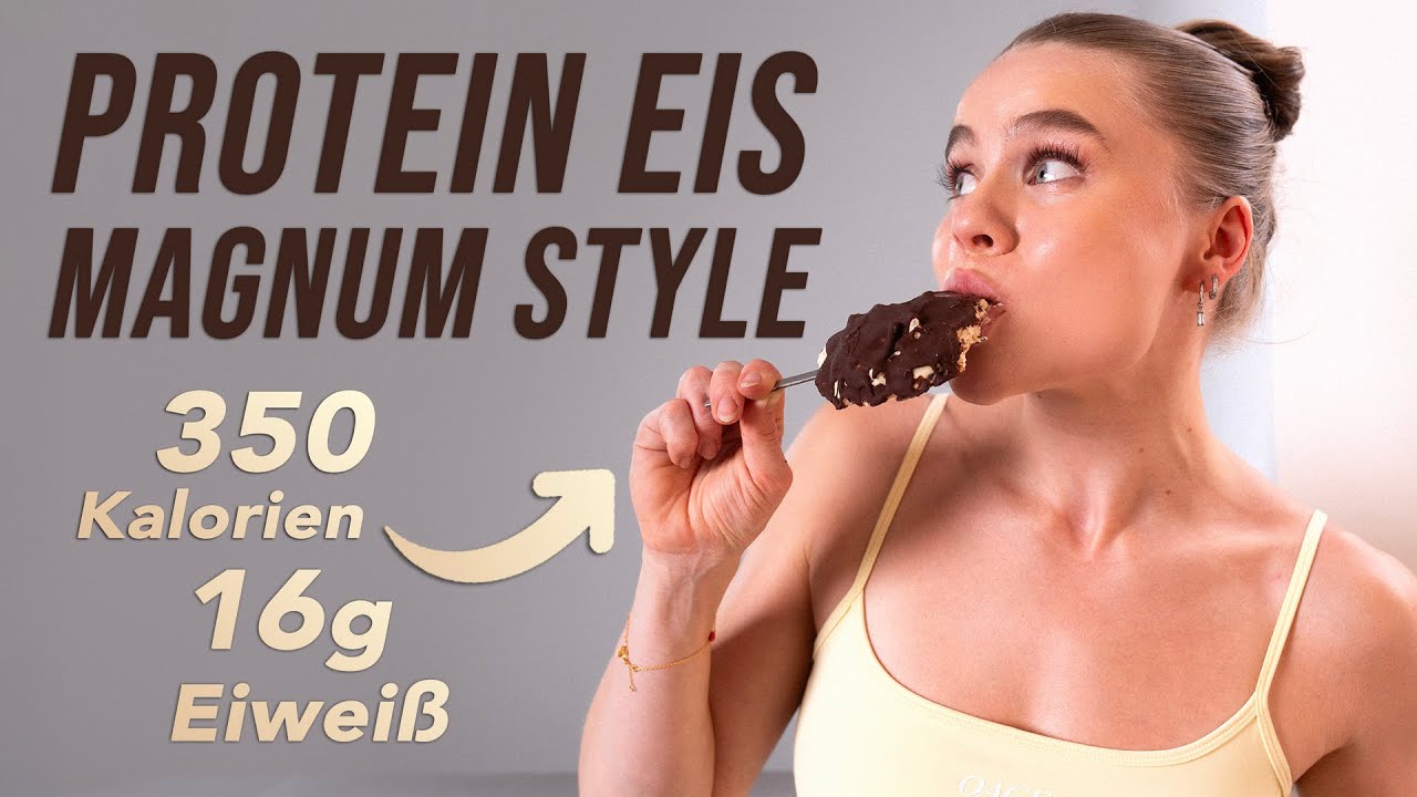 Selbstgemachtes Magerquark Eis (Magnum Style)!