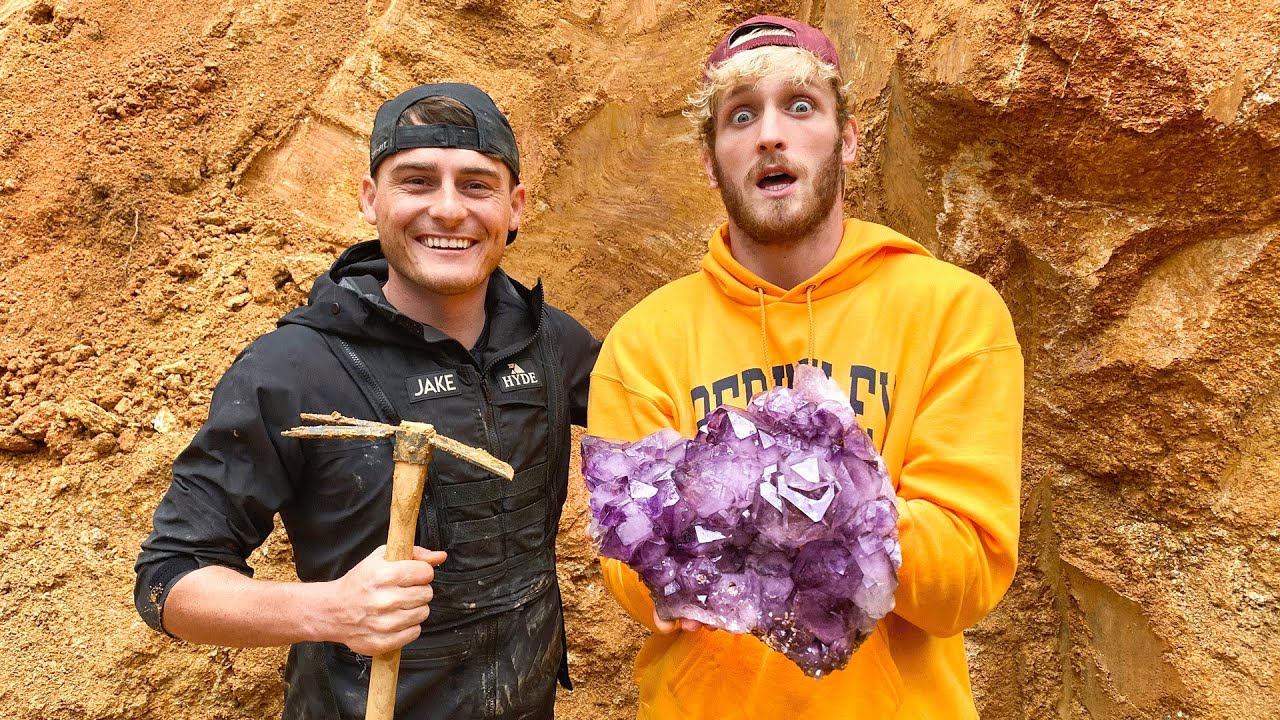 Logan Paul Finds $100,000 Amethyst Crystal! (Unbelievable Find)