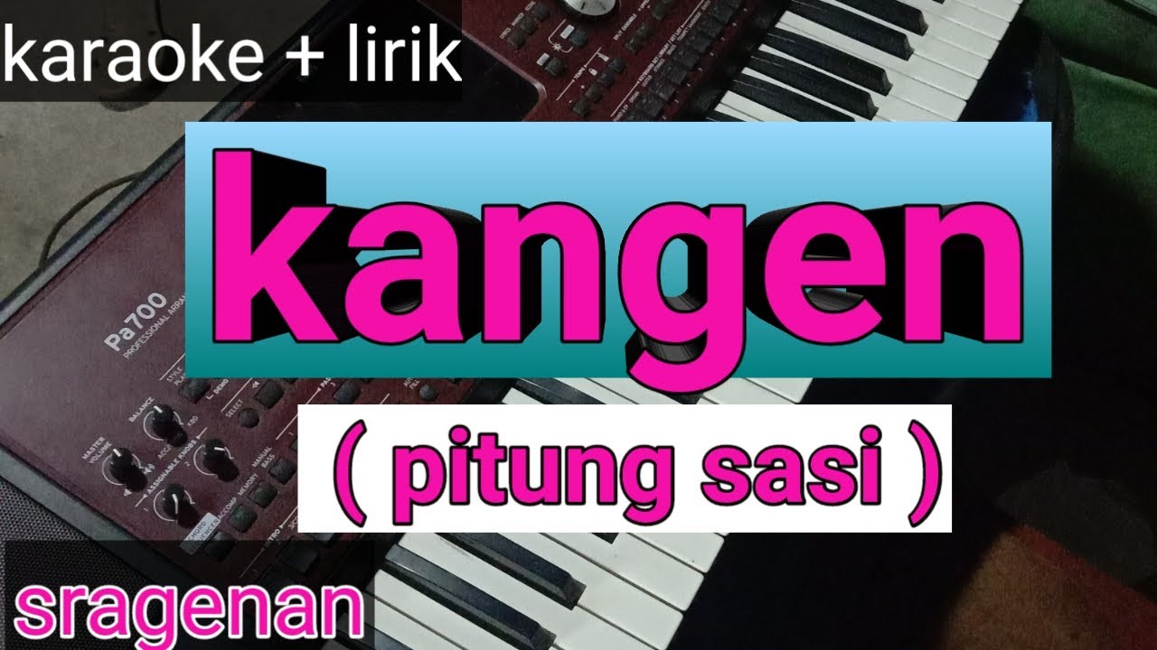 karaoke kangen sragenan # kangen tanpa vokal