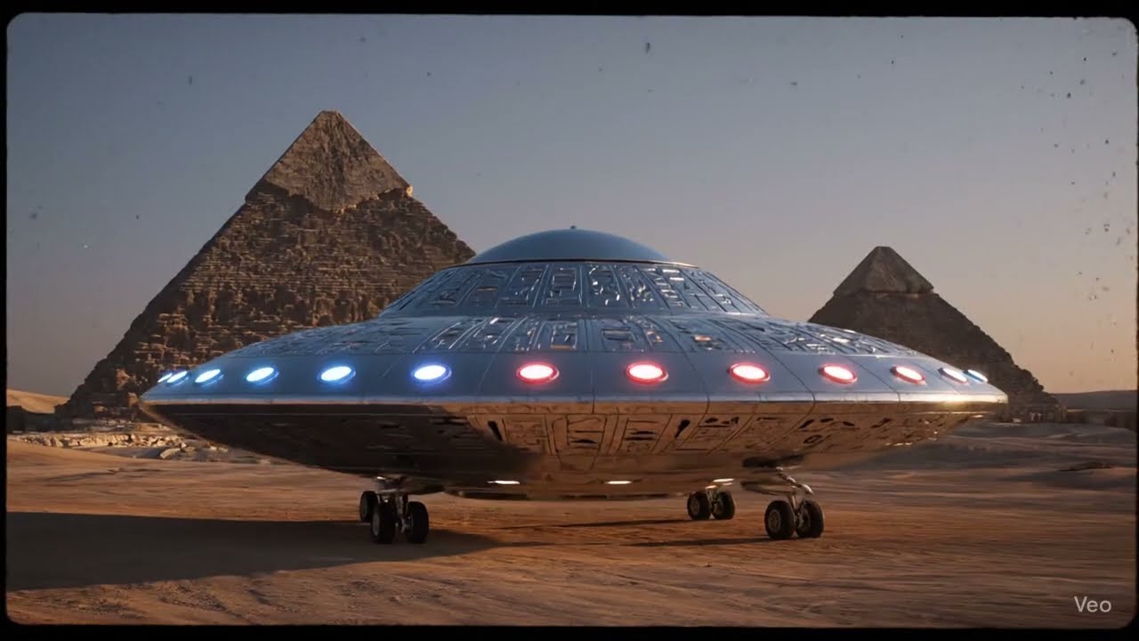 Aliens Mold-R and Skull-E inspect the Pyramids!