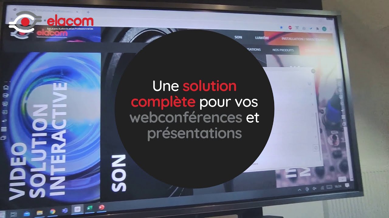 Equipement complet de pr&eacute;sentation/visioconf&eacute;rence - ELACOM