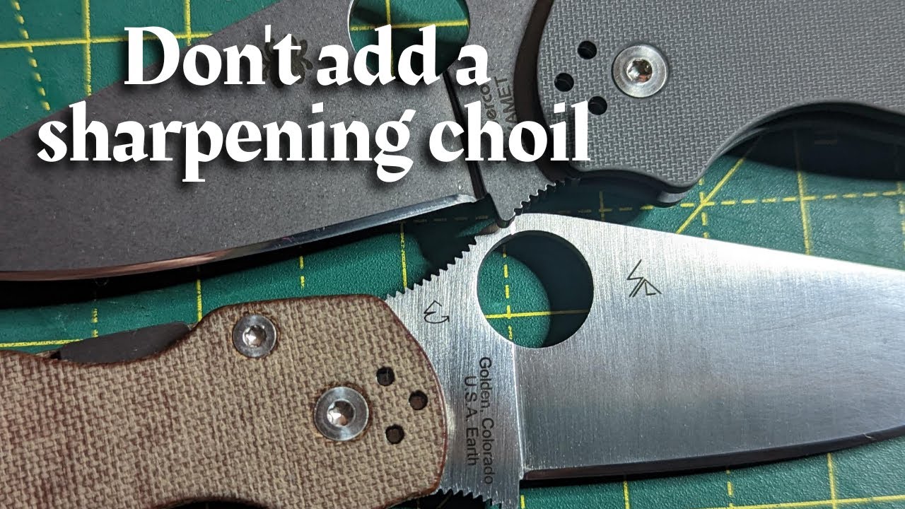 Заточка ножа Spyderco — стоит ли добавлять выемку для заточки?