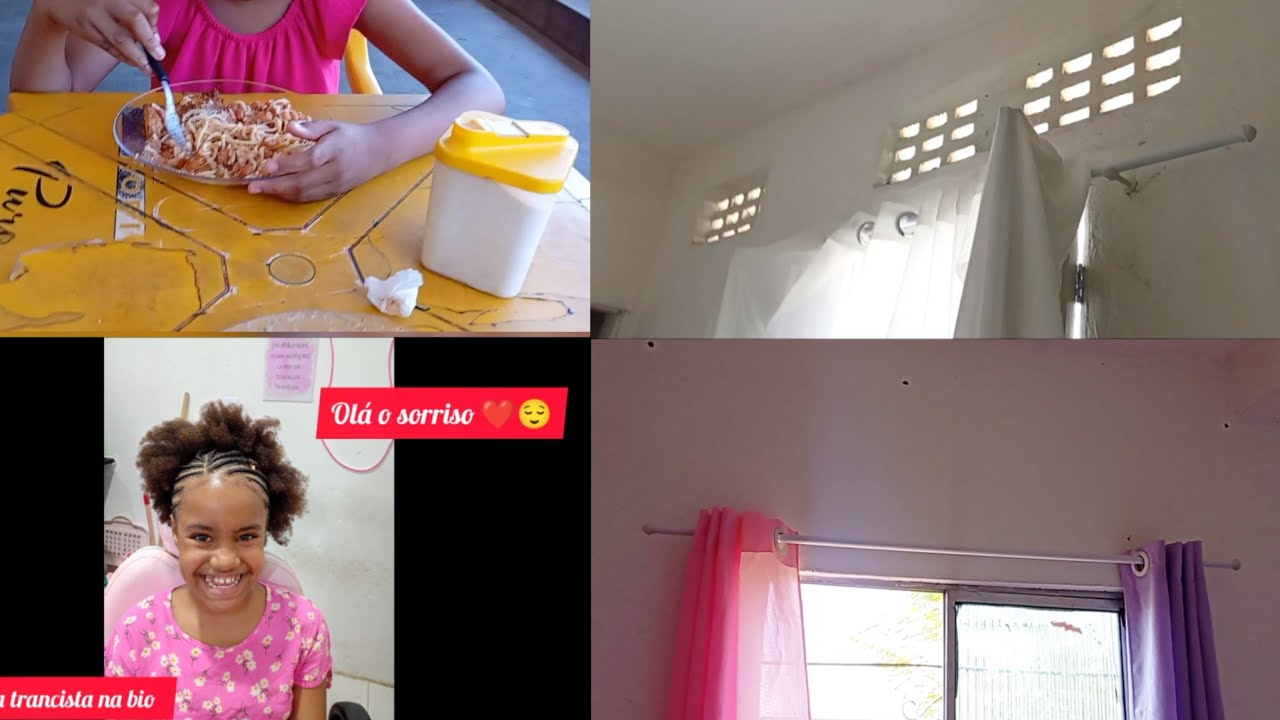 ALMOÇAMOS FORA, COMPREI NOVOS VARÃO DE CORTINA E PAGUEI PARA TRANÇA O CABELO DE JÚLIA 