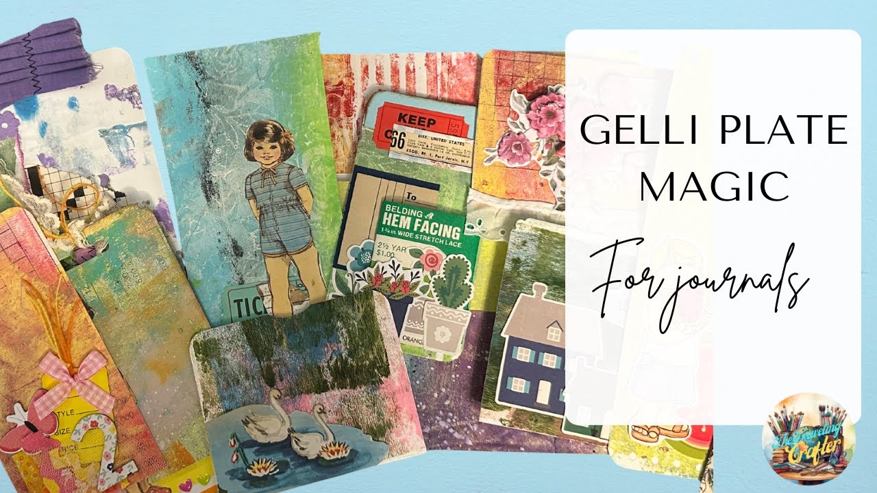 How to Make Ephemera from Gelli Plate Masterboards for Junk Journals