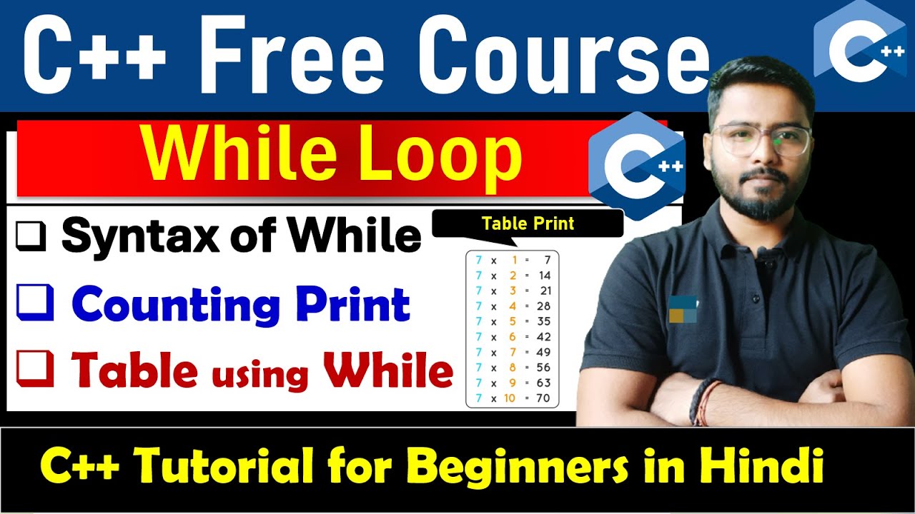 C++ Tutorial -  While loop in C++ | C++ While Loop #whileloop #cpp