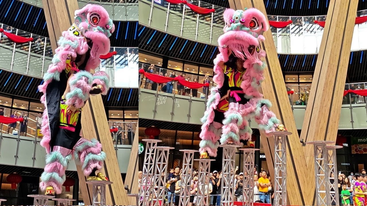 2026 CNY Acrobatic Lion Dance Performance #LaLaportBBCC #雪州安邦玄龍體育會