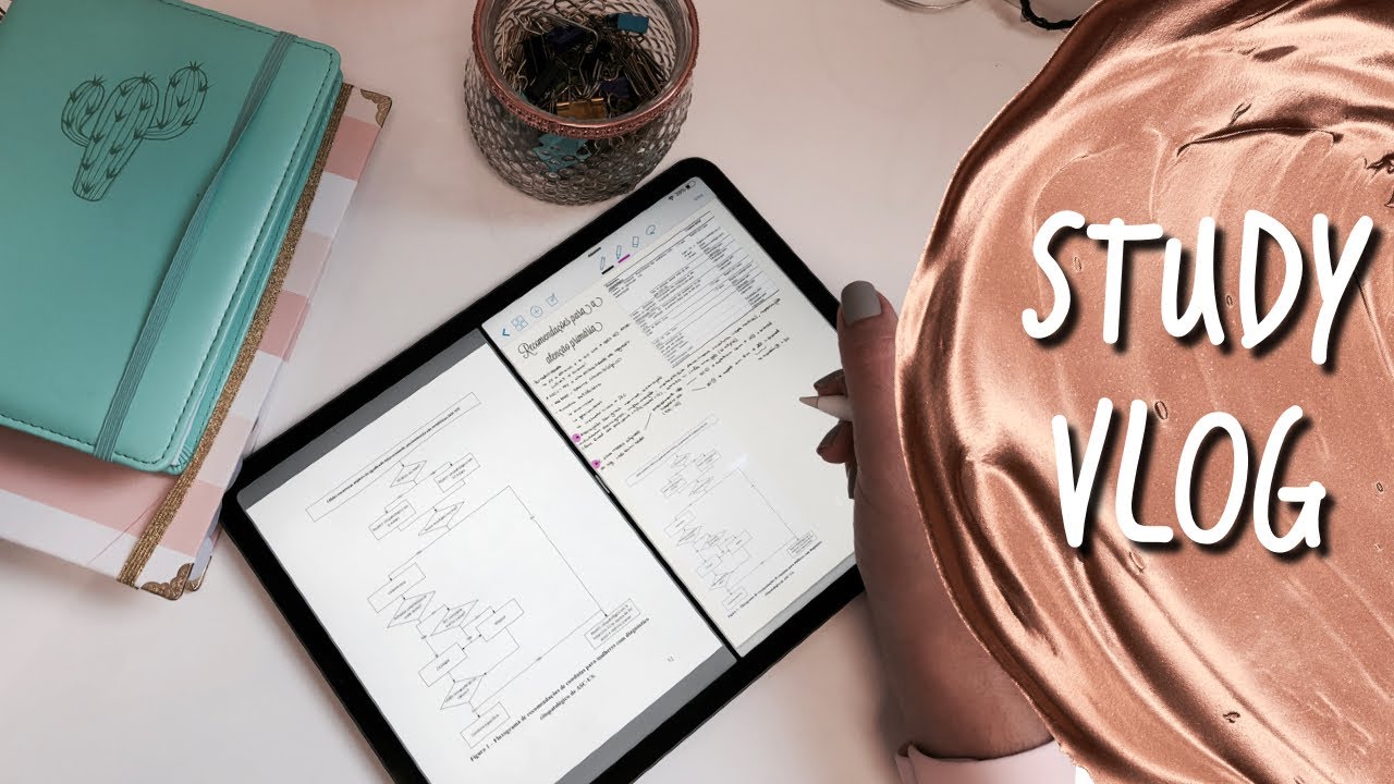 STUDY VLOG DE MEDICINA: ESTUDANDO COM IPAD | Julia Pabis