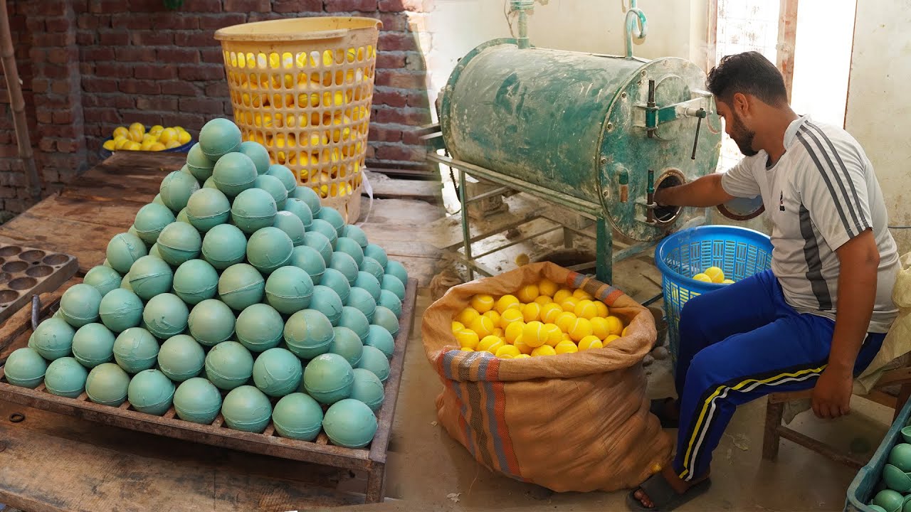 How Millions Tennis Balls are Made | Tennis Balls Manufacturing | Tennis Ball Processing.