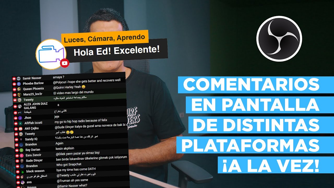 CHAT en pantalla - ¡MULTIPLATAFORMA! ► Con OBS Studio