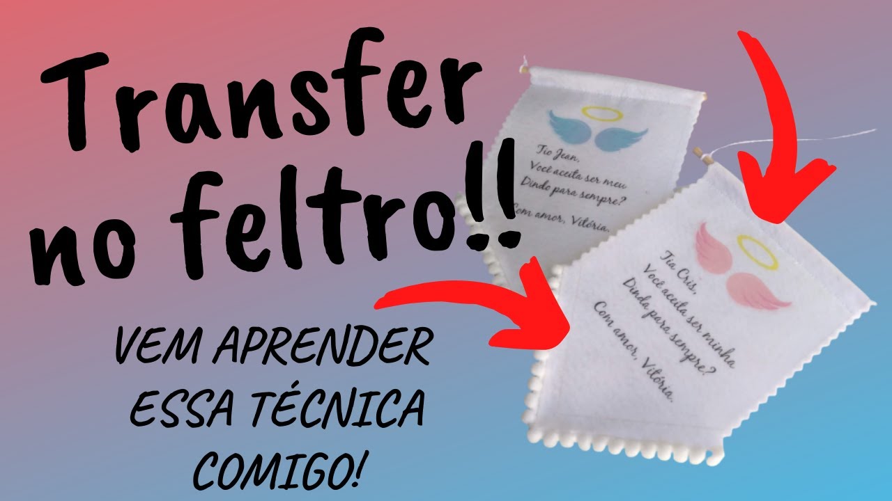 Aprenda a colocar letras e imagens no feltro de forma fácil com o transfer!