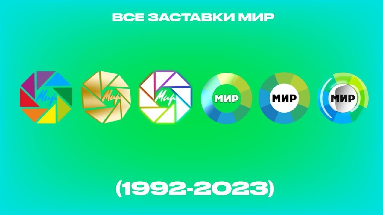 Все заставки МИР (1992-2023)