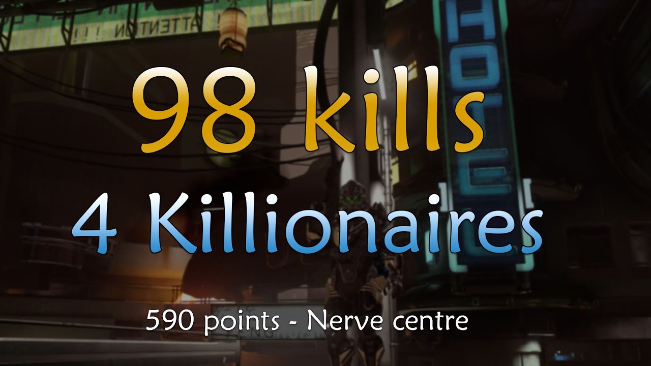 98 KILLS! 4 KILLIONAIRES! Nerve centre - Halo 5 Infection