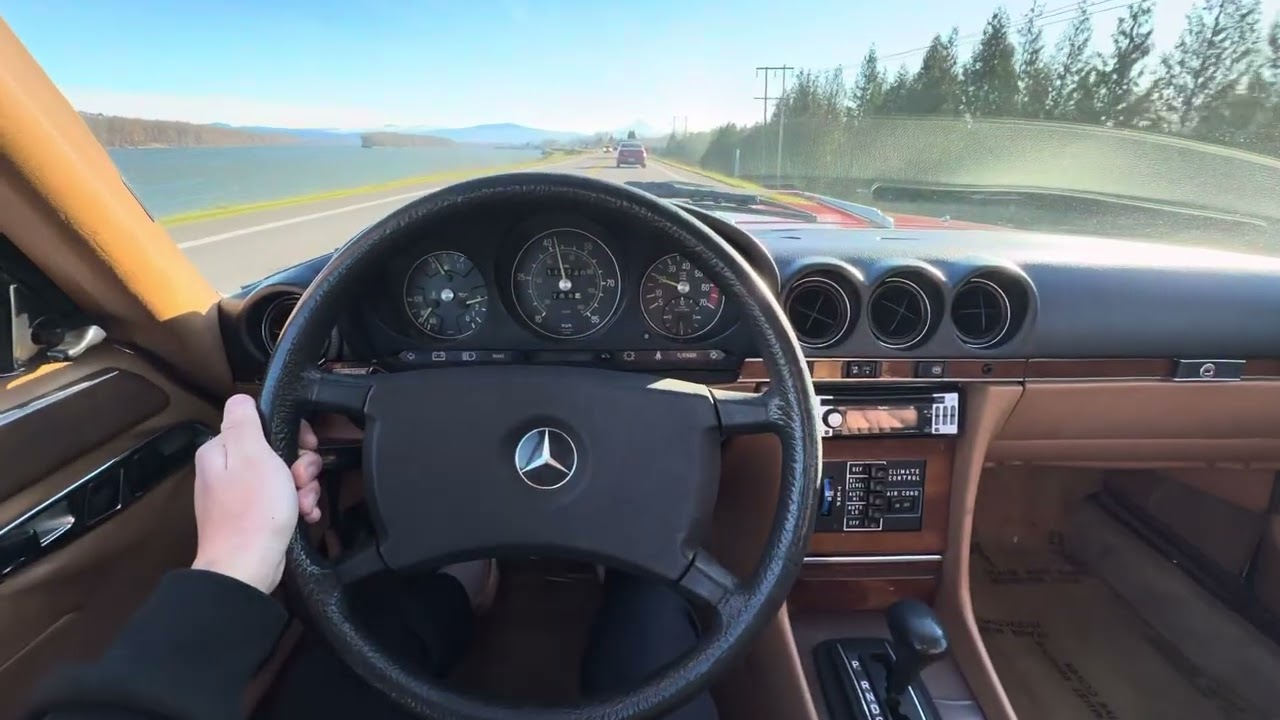 1980 Mercedes 450SL Driving 