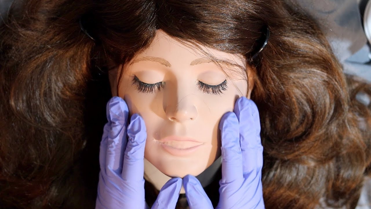ASMR Personal Attention on Doll / No Talking / Dry Sounds / Face Touching / Latex Gloves