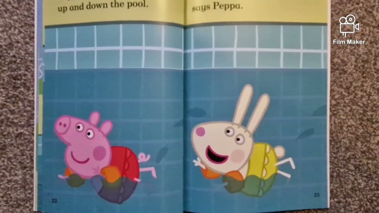Peppa pig going swimming 