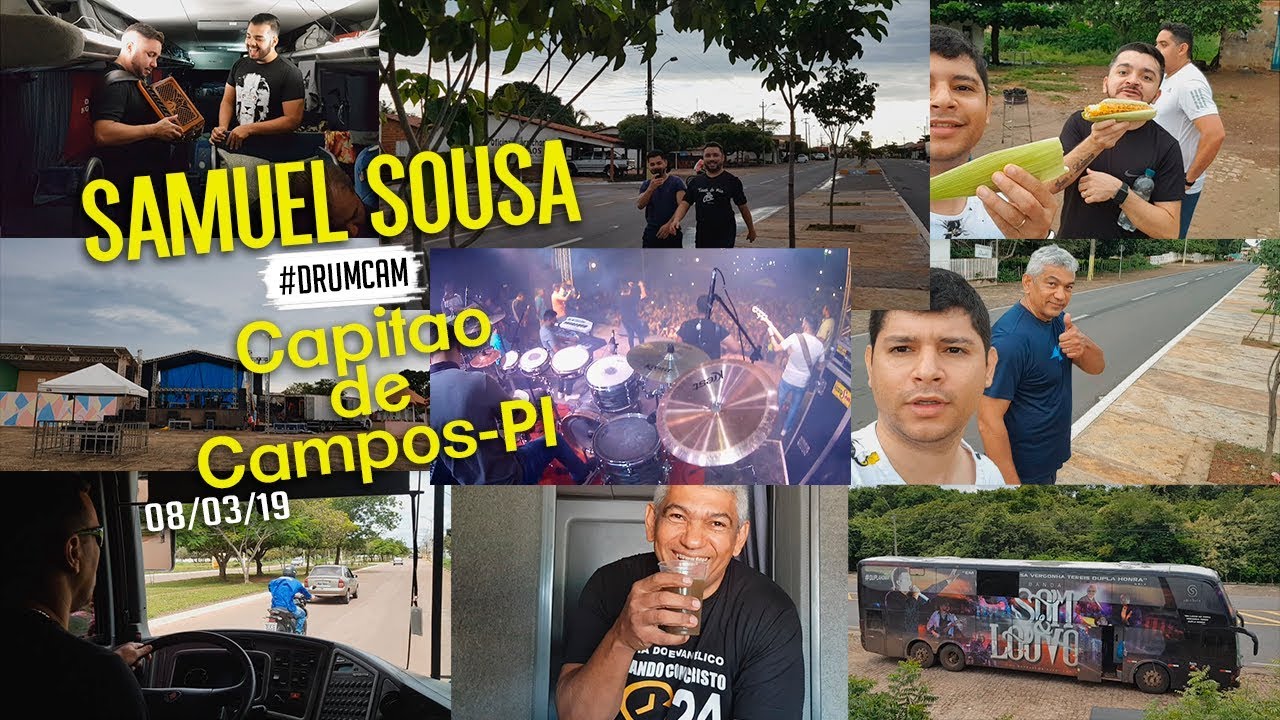 #SamukaNaEstrada #DrumCam em Capitão de Campos-PI 08/03/19