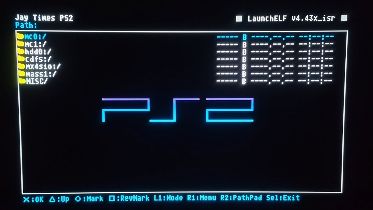 Original OPL with exFAT support, max4sio & wLaunchELF_ISR
